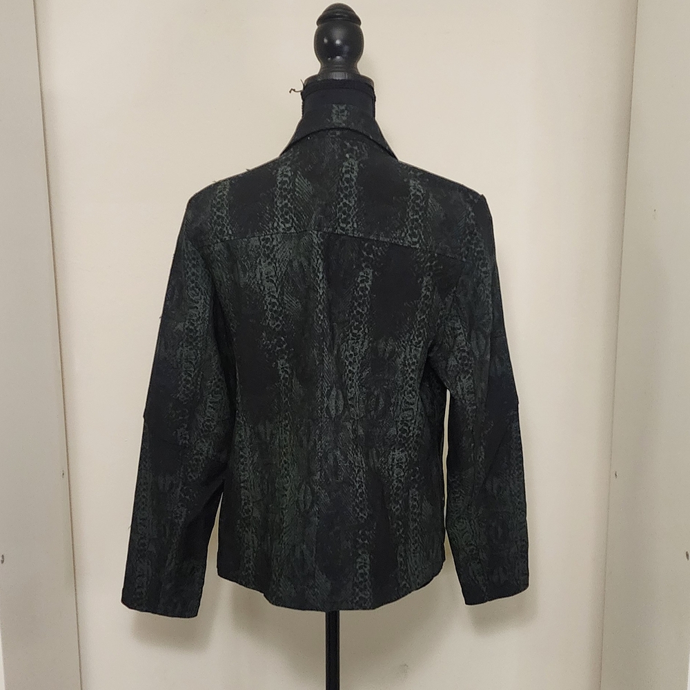 Women's Black Patterned Jacket - image 5